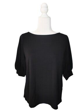 H&M Black Boatneck Blouse - Size Medium